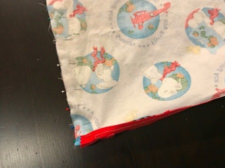 Book Pocket Pillow - With right sides together, pin the remaining 3 sides.