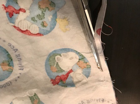 Book Pocket Pillow - trim seams