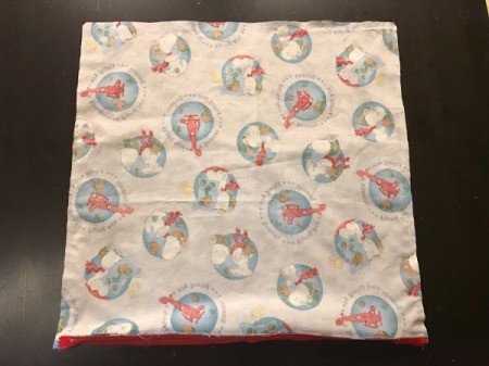 Book Pocket Pillow - trimmed pillow