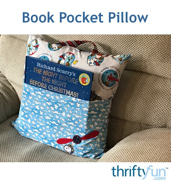 Book Pocket Pillow ThriftyFun