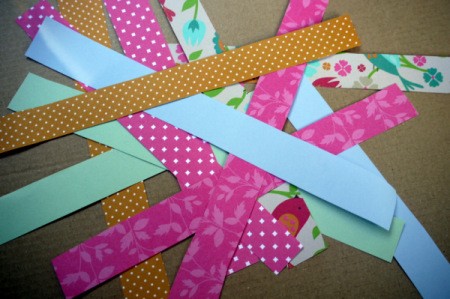 Fluttering Fish - pile of paper strips
