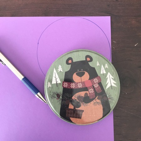 3D Flower Mother's Day Card - trace circles using various sized circle lids, etc.