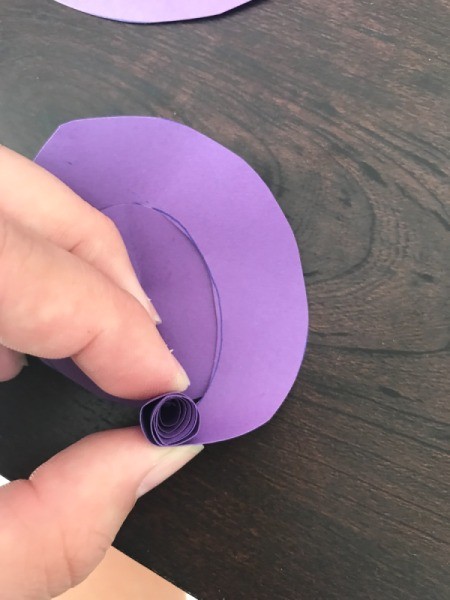 3D Flower Mother's Day Card - view of the edge of the roll