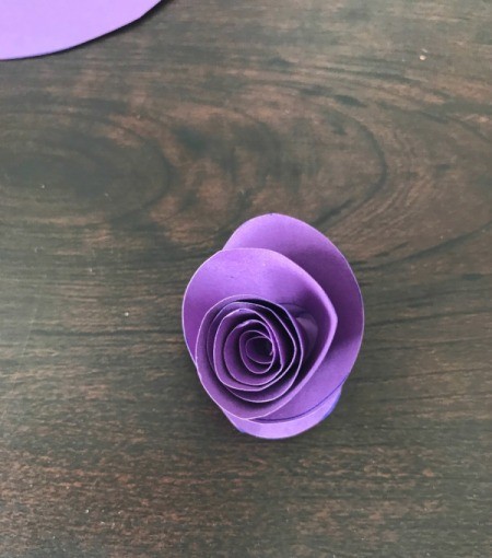 3D Flower Mother's Day Card - rolled flower