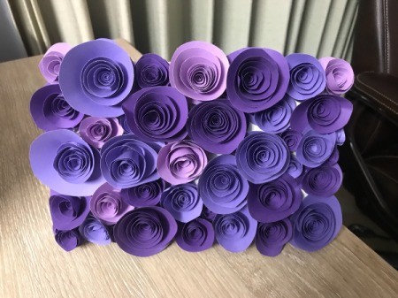 3D Flower Mother's Day Card - completely covered