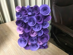 3D Flower Mother's Day Card - finished card on the vertical