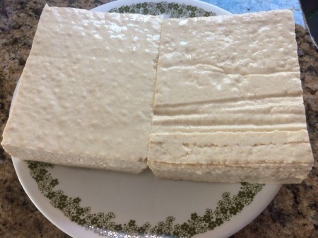 tofu on plate
