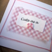New Baby Greetings Card - finished card
