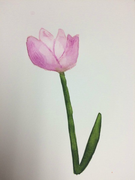 10 Minute Watercolor Using Markers