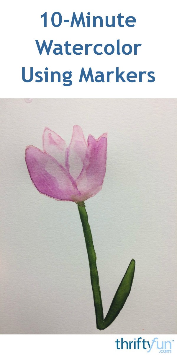 Watercolor Painting Using Markers ThriftyFun