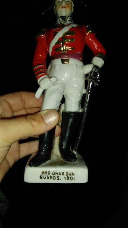 Value of Porcelain Doll and Figurine - writing on soldier figurine