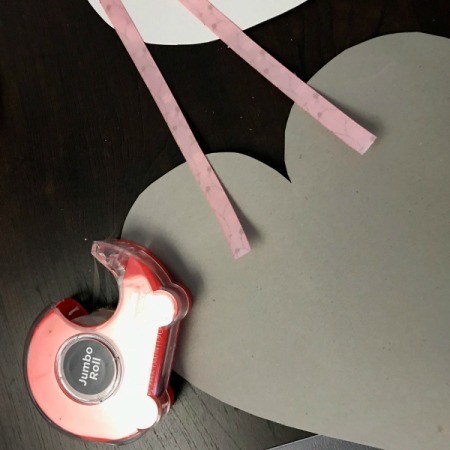 Hanging Floral Heart - ribbon for hanging