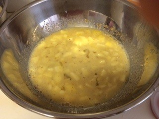 wet ingredients in bowl