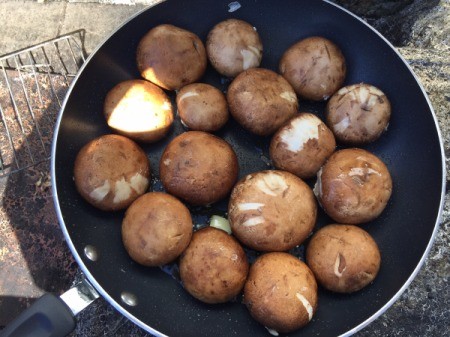 cooking stuffed mushrooms