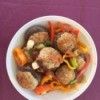 Ground Turkey Stuffed Mushrooms with Bell Peppers