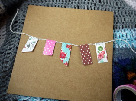 Bunting Greetings Card - add two more in-between
