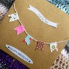 Bunting Greetings Card - add your message to the front of the card