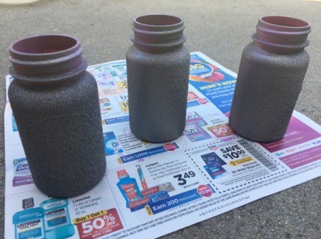 Mother's Day Pill Bottle Vases - allow to dry