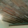 Pallet Wood Ceiling - view of finished ceiling