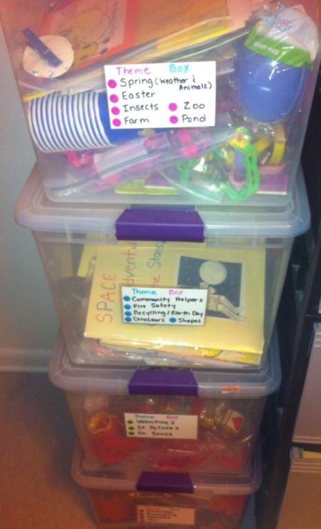 Handmade Labels for Storage Containers and Drawers - labels on tubs