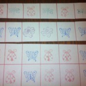Insect Stamping Activities  - allow child to complete pattern