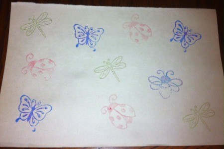 Insect Stamping Activities - stamping for fun