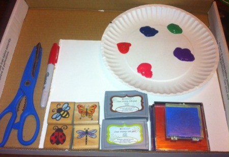 Insect Stamping Activities - supplies