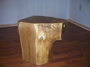 Pine Tree Stump Coffee Table