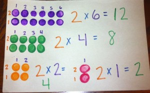 Painted Lego Math - supplies