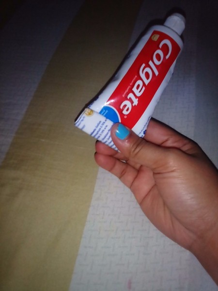 Using a binder clip for your toothpaste.