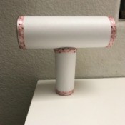 Repurpose Cylinder Container as Jewelry Stand