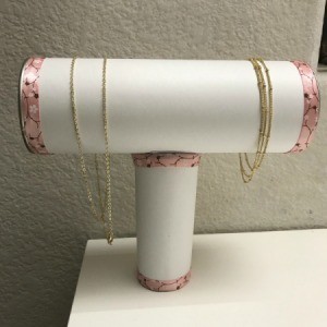 Repurpose Cylinder Container as Jewelry Stand