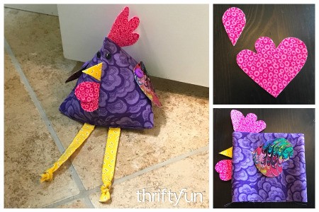 Fabric Chicken Doorstop