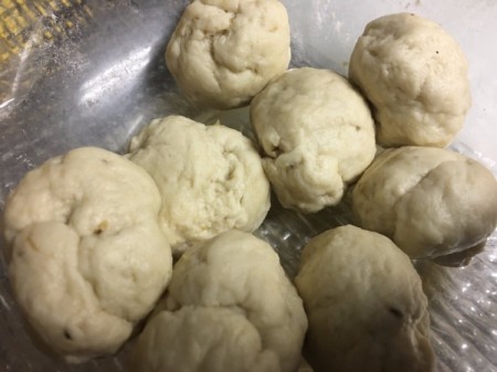 balls of flatbread dough