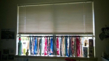 Ripped Rag Curtain - hang