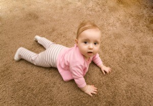 Little Girl on Carpet
