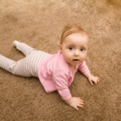 Little Girl on Carpet