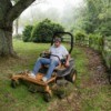 Man on Riding Lawn
Mower