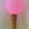 Balloon Ice Cream Cone Decoration - pink balloon ice cream cone