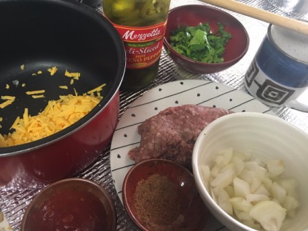 Cheddar Cheese Shell Tacos ingredients
