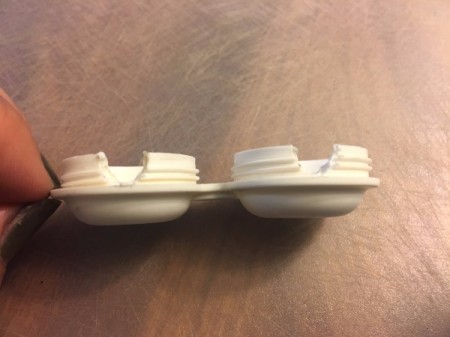 Contact Lens Case as Earbud Headphones Case - repeat on other side