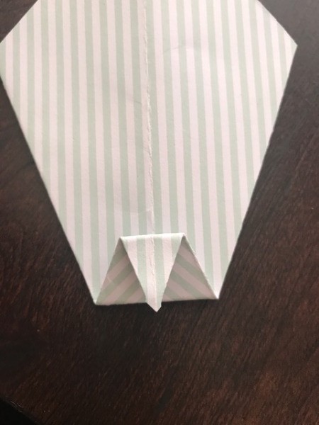 Father's Day Money Holder Card - then fold that tip down