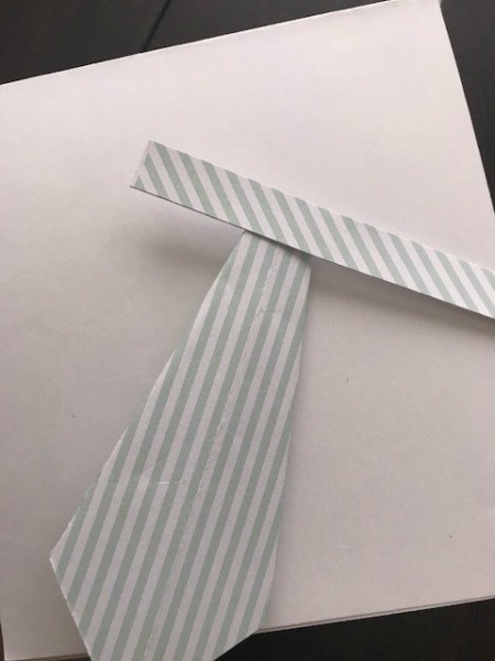Father's Day Money Holder Card - cut another strip of the tie paper