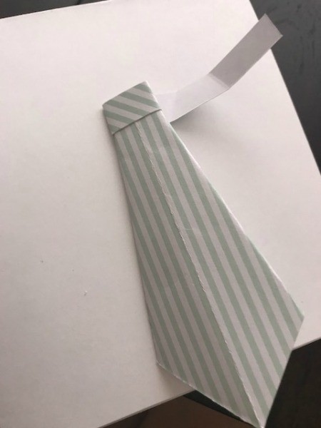Father's Day Money Holder Card - fold around top of tie to make the knot
