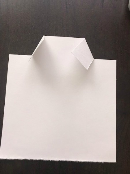 Father's Day Money Holder Card - back to the paper for the shirt cut slits for collar