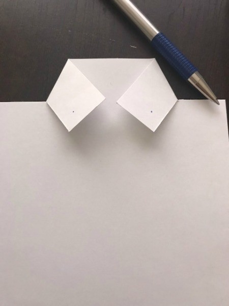 Father's Day Money Holder Card - mark the collar for optional brads