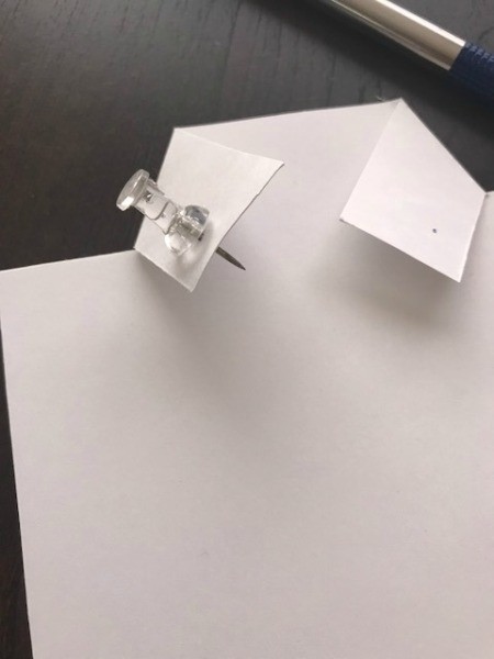 Father's Day Money Holder Card - use a thumb tack to make a hole