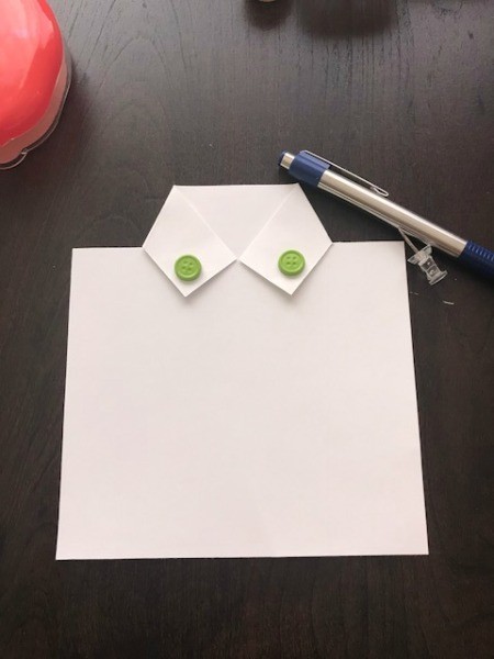 Father's Day Money Holder Card - glue or tape the collar down