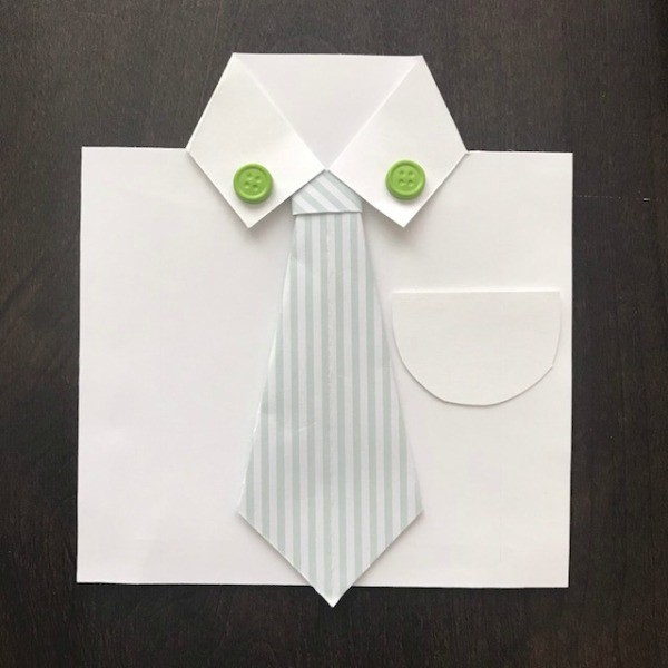 How to Make a Father's Day Shirt and Tie Money Holder Card | ThriftyFun