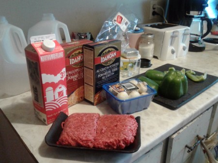 Ground Beef Scalloped Potatoes ingredients